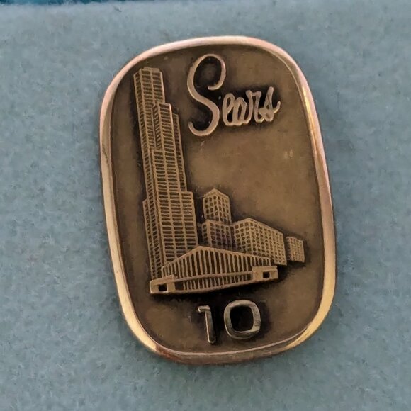 Vintage 1/10 10K G.F. LEAVENS Sears 10 Year Service Award - Picture 2 of 5